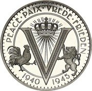 Niue 50 Cents 75 Years Peace and Liberty 2020  Proof PEACE PAIX VREDE FRIEDEN V 1940 1945 coin reverse Niue 50 Cents 75 Years Peace and Liberty 2020  Proof PEACE PAIX VREDE FRIEDEN V 1940 1945 coin reverse