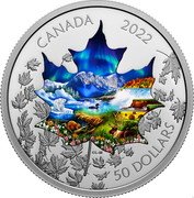 Canada 50 Dollars (Maple Leaf Collage) CANADA 2022 50 DOLLARS coin reverse Canada 50 Dollars (Maple Leaf Collage) CANADA 2022 50 DOLLARS coin reverse