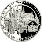 Niue 50 Dollars Prague Historical Center 2020 CM Proof PRAHA HISTORICKÉ CENTRUM coin reverse