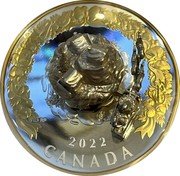 Canada 50 Dollars Santa's Sleigh Flying Around Town 2022 Proof 2022 CANADA coin reverse Canada 50 Dollars Santa's Sleigh Flying Around Town 2022 Proof 2022 CANADA coin reverse