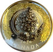 Canada 50 Dollars (Toy Train Around Christmas Tree) 2020 CANADA coin reverse Canada 50 Dollars (Toy Train Around Christmas Tree) 2020 CANADA coin reverse