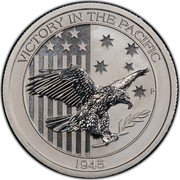 Australia 50 Dollars (Victory in the Pacific) VICTORY IN THE PACIFIC P TV 1945 coin reverse Australia 50 Dollars (Victory in the Pacific) VICTORY IN THE PACIFIC P TV 1945 coin reverse