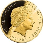Niue 50 Dollars (Victory) ELIZABETH II NIUE ISLAND FAIRMINED IRB 50 DOLLARS 2020 coin obverse