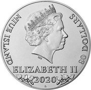 Niue 80 Dollars (Elizabeth II Czech Lion - Crystals) IRB NIUE ISLAND ELIZABETH II 80 DOLLARS 2020 CM coin obverse