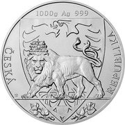 Niue 80 Dollars (Elizabeth II Czech Lion) 1000 G AG 999 ČESKÁ REPUBLIKA coin reverse Niue 80 Dollars (Elizabeth II Czech Lion) 1000 G AG 999 ČESKÁ REPUBLIKA coin reverse