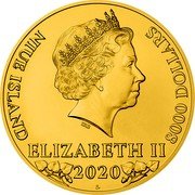 Niue 8000 Dollars (Elizabeth II Czech Lion) IRB NIUE ISLAND ELIZABETH II 8000 DOLLARS 2020 CM coin obverse Niue 8000 Dollars (Elizabeth II Czech Lion) IRB NIUE ISLAND ELIZABETH II 8000 DOLLARS 2020 CM coin obverse