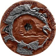 Niue One Dollar (Elizabeth II Upheaval Dome) METEORITE CRATER UPHEAVAL DOME coin reverse Niue One Dollar (Elizabeth II Upheaval Dome) METEORITE CRATER UPHEAVAL DOME coin reverse