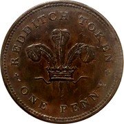 UK One Penny (Worcestershire. Redditch. W. Bartleet & W. Hemming) REDDITCH TOKEN ONE PENNY coin obverse