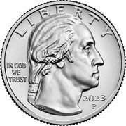 USA Quarter Dollar (Eleanor Roosevelt) LIBERTY IN GOD WE TRUST 2023 P LGF coin obverse USA Quarter Dollar (Eleanor Roosevelt) LIBERTY IN GOD WE TRUST 2023 P LGF coin obverse