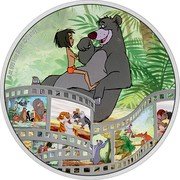 Niue Ten Dollars (The Jungle Book) 3 OZ 999 FINE SILVER ©DISNEY coin reverse Niue Ten Dollars (The Jungle Book) 3 OZ 999 FINE SILVER ©DISNEY coin reverse