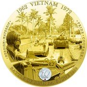 Niue Two Dollars (Battle of Binh Ba) HEROISM MATESHIP 1962 VIETNAM 1972 PRIDE COURAGE 50 YEARS BATTLE OF BINH BA 6 JUNE 1969 coin reverse Niue Two Dollars (Battle of Binh Ba) HEROISM MATESHIP 1962 VIETNAM 1972 PRIDE COURAGE 50 YEARS BATTLE OF BINH BA 6 JUNE 1969 coin reverse
