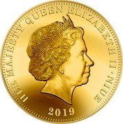 Niue Two Dollars (Battle of Cocos) HER MAJESTY QUEEN ELIZABETH II NIUE IRB 2019 coin obverse Niue Two Dollars (Battle of Cocos) HER MAJESTY QUEEN ELIZABETH II NIUE IRB 2019 coin obverse