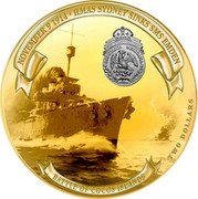 Niue Two Dollars (Battle of Cocos) NOVEMBER 9 1914 HMAS SYDNEY SINKS SMS EMDEN NOV 9 1914 HMAS SYDNEY SMS EMDEN REPUBLICA MEXICANA. BATTLE OF COCOS ISLANDS TWO DOLLARS coin reverse Niue Two Dollars (Battle of Cocos) NOVEMBER 9 1914 HMAS SYDNEY SINKS SMS EMDEN NOV 9 1914 HMAS SYDNEY SMS EMDEN REPUBLICA MEXICANA. BATTLE OF COCOS ISLANDS TWO DOLLARS coin reverse