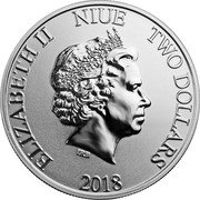 Niue Two Dollars (Disney. Year of the Dog) ELIZABETH II NIUE TWO DOLLARS IRB 2018 coin obverse Niue Two Dollars (Disney. Year of the Dog) ELIZABETH II NIUE TWO DOLLARS IRB 2018 coin obverse