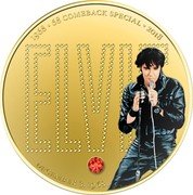 Niue Two Dollars (Elvis Presley 68 Comeback) 1968 68 COMEBACK SPECIAL 2018 ELVIS DECEMBER 3,1968 coin reverse Niue Two Dollars (Elvis Presley 68 Comeback) 1968 68 COMEBACK SPECIAL 2018 ELVIS DECEMBER 3,1968 coin reverse