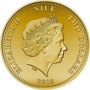 Niue Two Dollars (Ned Kelly's Last Stand) ELIZABETH II NIUE TWO DOLLARS IRB 2019 coin obverse Niue Two Dollars (Ned Kelly's Last Stand) ELIZABETH II NIUE TWO DOLLARS IRB 2019 coin obverse
