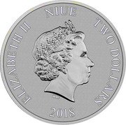 Niue Two Dollars (Stormtrooper) ELIZABETH II NIUE TWO DOLLARS IRB 2018 coin obverse Niue Two Dollars (Stormtrooper) ELIZABETH II NIUE TWO DOLLARS IRB 2018 coin obverse