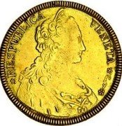 Italy 1/2 Tallero (Alvise Mocenigo IV Off-Metal Strike) KM# Pn178 RESPUBLICA VENETA coin obverse Italy 1/2 Tallero (Alvise Mocenigo IV Off-Metal Strike) KM# Pn178 RESPUBLICA VENETA coin obverse