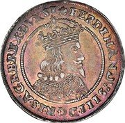 Austria 1/4 Thaler (Ferdinand III) FERDINANDVS III D G RIS A G H B REX DVX ST coin obverse Austria 1/4 Thaler (Ferdinand III) FERDINANDVS III D G RIS A G H B REX DVX ST coin obverse