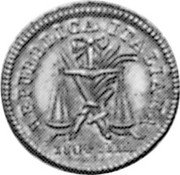 Italy Centesimo Napoleon Coinage Pattern 1804M KM# Pn14 REPUBBLICCA ITALIANA 1804.III. M coin obverse