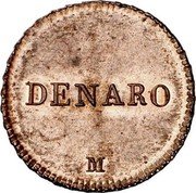 Italy Denaro Republic Coinage Pattern A.II (1803)M KM# Pn1 DENARO M coin reverse Italy Denaro Republic Coinage Pattern A.II (1803)M KM# Pn1 DENARO M coin reverse