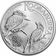 Australia 1 Dollar Two Kookaburras 2023 P BU 2023 1 OZ 9999 SILVER KOOKABURRA P WR coin reverse Australia 1 Dollar Two Kookaburras 2023 P BU 2023 1 OZ 9999 SILVER KOOKABURRA P WR coin reverse
