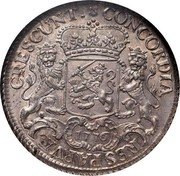 Netherlands 1 Ducaton (Rider. Piedfort) KM# P62 CONCORDIA RES PARVÆ CRESCUNT. 1776 coin reverse Netherlands 1 Ducaton (Rider. Piedfort) KM# P62 CONCORDIA RES PARVÆ CRESCUNT. 1776 coin reverse