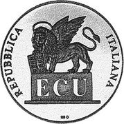 Italy ECU Galileo Token (1993) Proof X# 35 REPUBBLICA ITALIANA ECU coin obverse Italy ECU Galileo Token (1993) Proof X# 35 REPUBBLICA ITALIANA ECU coin obverse