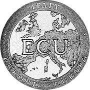 Italy ECU Julius Caesar Token (1993) Proof X# 33 ITALY EUROPE EUROPA ECU coin obverse Italy ECU Julius Caesar Token (1993) Proof X# 33 ITALY EUROPE EUROPA ECU coin obverse