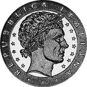 Italy ECU Julius Caesar Token (1993) Proof X# 33 REPUBLICA ITALIANA coin reverse Italy ECU Julius Caesar Token (1993) Proof X# 33 REPUBLICA ITALIANA coin reverse