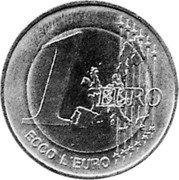 Italy 1 Euro Ecco L'euro (Miglianico Token) X# 1 1 EURO ECCO L'EURO coin reverse Italy 1 Euro Ecco L'euro (Miglianico Token) X# 1 1 EURO ECCO L'EURO coin reverse
