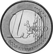 Italy 1 Euro Ecco L'euro (Sassello Commune Token) X# 4 1 EURO ECCO L'EURO coin reverse Italy 1 Euro Ecco L'euro (Sassello Commune Token) X# 4 1 EURO ECCO L'EURO coin reverse