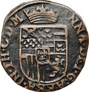 Netherlands 1 Liard (Thorn Abbey. Anne van de Marck) ANNA DEI G ABBA IN THO C D M coin obverse Netherlands 1 Liard (Thorn Abbey. Anne van de Marck) ANNA DEI G ABBA IN THO C D M coin obverse