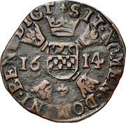 Netherlands 1 Liard (Thorn Abbey. Anne van de Marck) SIT NOMEN DOMINI BENEDICT coin reverse Netherlands 1 Liard (Thorn Abbey. Anne van de Marck) SIT NOMEN DOMINI BENEDICT coin reverse