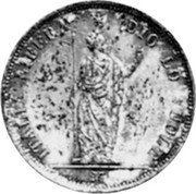 Italy 1 Lira Standing Crowned Figure. Pattern 1848M KM# Pn2 ITALIA LIBERA DIO LO VUOLE coin reverse Italy 1 Lira Standing Crowned Figure. Pattern 1848M KM# Pn2 ITALIA LIBERA DIO LO VUOLE coin reverse