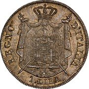 Italy 1 Lira Napoleon Essai 1806 M KM# Pn8 REGNO D'ITALIA 1.LIRA coin reverse Italy 1 Lira Napoleon Essai 1806 M KM# Pn8 REGNO D'ITALIA 1.LIRA coin reverse