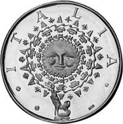 Italy 1 Marengo (Montecatini Token) X# Tn11 ITALIA 925 coin obverse Italy 1 Marengo (Montecatini Token) X# Tn11 ITALIA 925 coin obverse