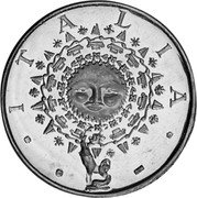 Italy 1 Marengo (Ortiesi St. Ulrich Token) X# Tn11 ITALIA 925 coin obverse Italy 1 Marengo (Ortiesi St. Ulrich Token) X# Tn11 ITALIA 925 coin obverse