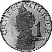 Italy 1 Marengo (Ortiesi St. Ulrich Token) X# Tn11 ORTIESI ST. ULRICH 1 MARENGO coin reverse Italy 1 Marengo (Ortiesi St. Ulrich Token) X# Tn11 ORTIESI ST. ULRICH 1 MARENGO coin reverse