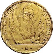 Italy 1 Osella (Alvise Mocenigo IV) S:MARCUS VENETUS coin obverse Italy 1 Osella (Alvise Mocenigo IV) S:MARCUS VENETUS coin obverse