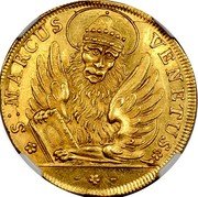 Italy 1 Osella (Alvise Mocenigo IV) X# A346 S MARCUS VENETUS coin obverse Italy 1 Osella (Alvise Mocenigo IV) X# A346 S MARCUS VENETUS coin obverse