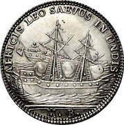 Italy 1 Osella Lodovico Manin 1790 MB II X# 378 AFRICIS LEO SAEVUS IN UNDIS M. B. coin obverse Italy 1 Osella Lodovico Manin 1790 MB II X# 378 AFRICIS LEO SAEVUS IN UNDIS M. B. coin obverse