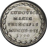 Italy 1 Osella Lodovico Manin 1790 MB II X# 378 LUDOVICI MANIN PRINCIPIS MUNUS A II 1790 coin reverse Italy 1 Osella Lodovico Manin 1790 MB II X# 378 LUDOVICI MANIN PRINCIPIS MUNUS A II 1790 coin reverse