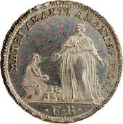 Italy 1 Osella (Lodovico Manin Double Weight) X# 391 MATRI AMANTI AMANTES FILII FB coin obverse Italy 1 Osella (Lodovico Manin Double Weight) X# 391 MATRI AMANTI AMANTES FILII FB coin obverse