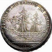 Italy 1 Osella (Lodovico Manin Double Weight) X# 377 AFRICIS LEO SAEVUS IN UNDIS coin obverse Italy 1 Osella (Lodovico Manin Double Weight) X# 377 AFRICIS LEO SAEVUS IN UNDIS coin obverse