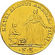 Italy 1 Osella (Lodovico Manin) X# A391 MATRI AMANTI AMANTES FILII F B coin obverse