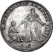 Italy 1 Osella (Lodovico Manin) X# 392 MATRI AMANTI AMANTES FILII F B coin obverse Italy 1 Osella (Lodovico Manin) X# 392 MATRI AMANTI AMANTES FILII F B coin obverse
