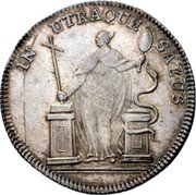 Italy 1 Osella Lodovico Manin 1794  VI X# 388 IN UTRAQUE SALUS coin obverse