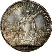 Italy 1 Osella (Lodovico Manin) X# 386 NEC NUPER DEFECI Z A B coin obverse