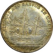 Italy 1 Osella (Lodovico Manin) X# 389 AFRICIS LEO SAEVUS IN UNDIS M B coin obverse Italy 1 Osella (Lodovico Manin) X# 389 AFRICIS LEO SAEVUS IN UNDIS M B coin obverse